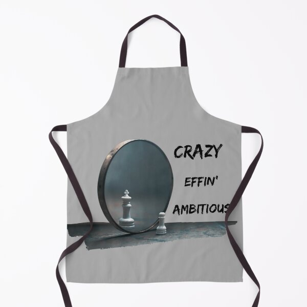 Aperçu de l'œuvre Crazy Effin Ambitious - Citation de motivation créée et vendue par theakrobats.