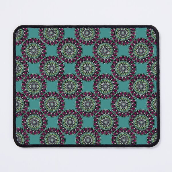 Item preview, Pink and Teal Mandala Seamless Pattern designed and sold by Cedarrue.
