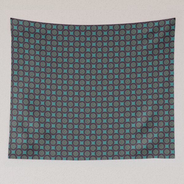 Item preview, Pink and Teal Mandala Seamless Pattern designed and sold by Cedarrue.