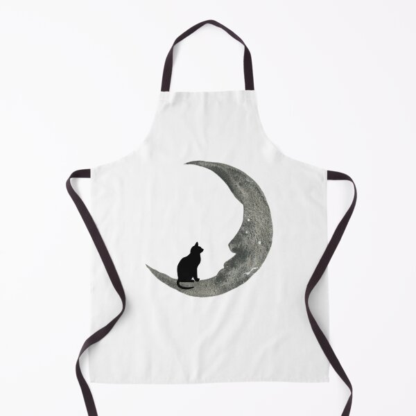 Item preview, Black Cat Sitting On Moon | Celestial Witchy Night Design:  designed and sold by LifeAndWonder.