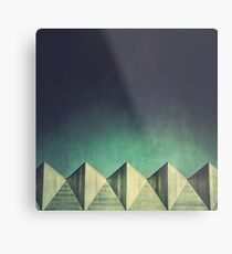 Urban Geometric Landscape Skyline Metal Print