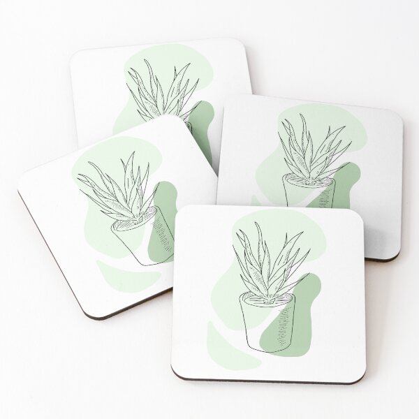 Item preview, Beautiful Aloe Vera Plant | Minimalistic Tattoo Design Style, Line Art Illustration | Lake Life, Nature Lover, Wanderlust  designed and sold by bymtsef.