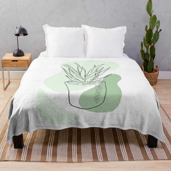 Item preview, Beautiful Aloe Vera Plant | Minimalistic Tattoo Design Style, Line Art Illustration | Lake Life, Nature Lover, Wanderlust designed and sold by bymtsef.