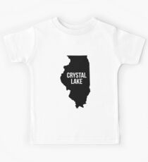 Crystal Lake, Illinois Silhouette Kids Tee
