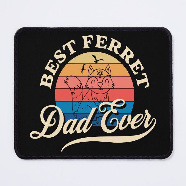 Item preview, BEST FERRET DAD EVER retro design designed and sold by SAFREN.