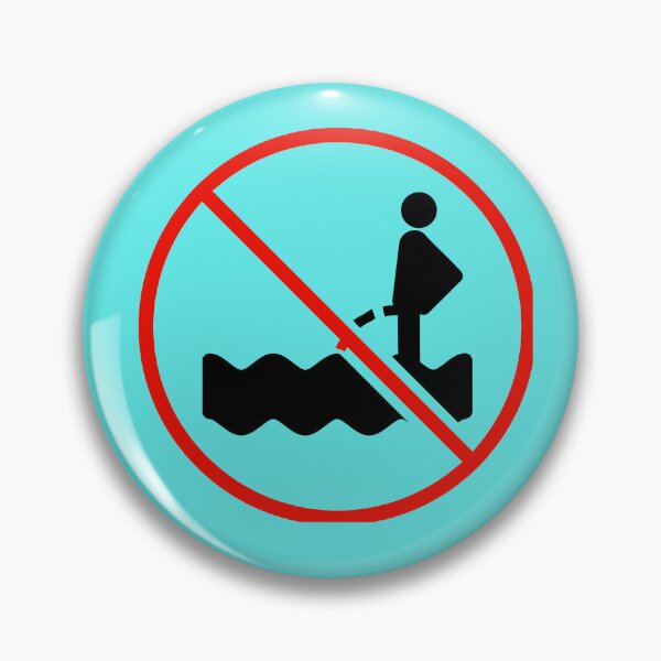 Item preview, Vintage Urinating Here Is Ban  Funny  illustration  designed and sold by garniturex.