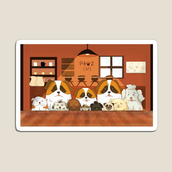Doggy Cafe Magnet