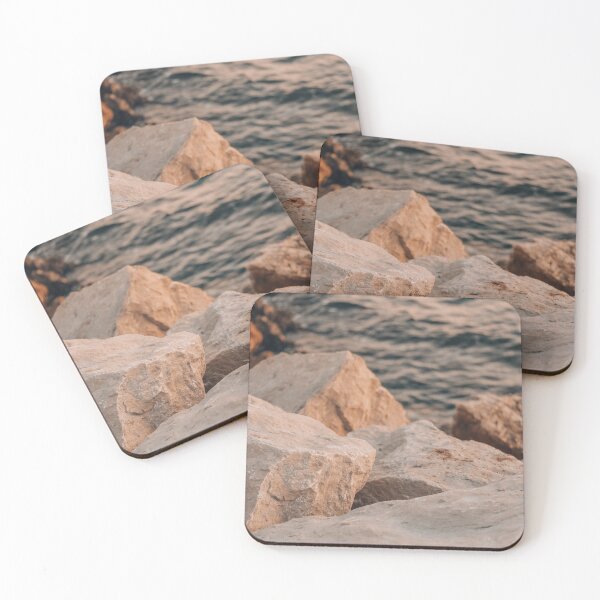 Item preview, Rocky sea coast during sunset designed and sold by marygov.