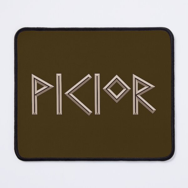 Item preview, Viking / Vikingr in Futhark Runes - Chiseled in Bone and Burnt Wood designed and sold by SolarCross.