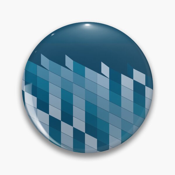 Item preview, Geometric abstract design with a structure of sheets in blue tones sticking designed and sold by Martapp.