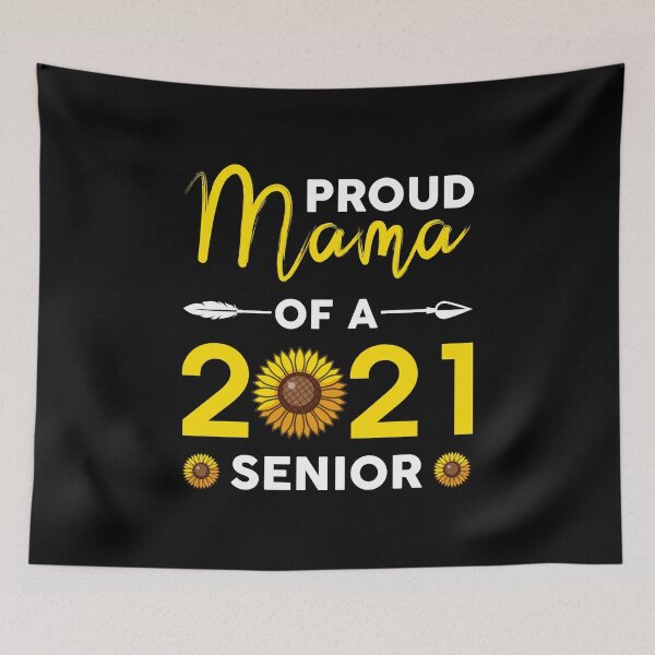 Artikelvorschau, Stolze Mutter eines 2021 Senior Graduates Funny Mothers Day entworfen und verkauft von haselshirt.