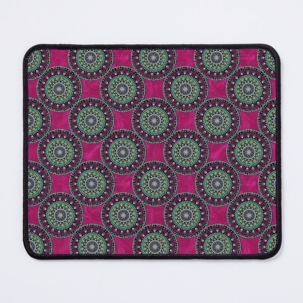 Item preview, Pink and Teal Mandala Pink Textured Seamless Pattern designed and sold by Cedarrue.