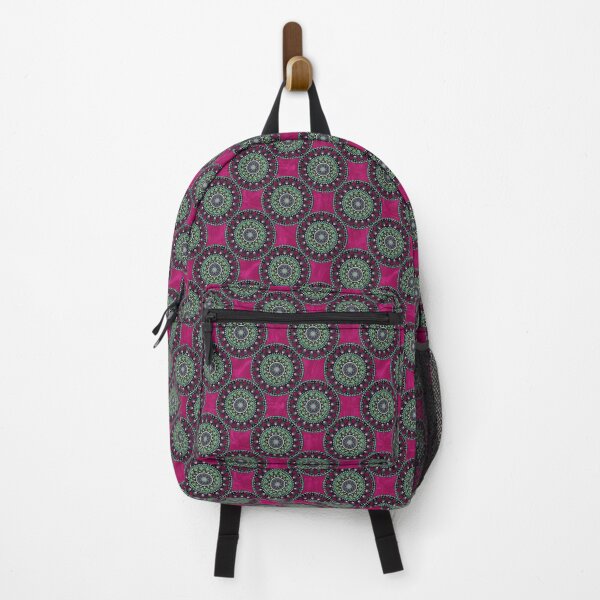 Item preview, Pink and Teal Mandala Pink Textured Seamless Pattern designed and sold by Cedarrue.