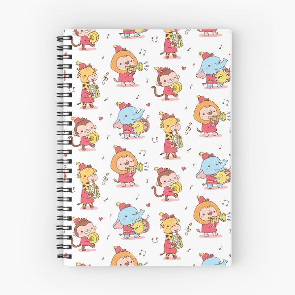 Item preview, Cute Animals Elephant, Giraffe, Monkey and Lion Musical Band designed and sold by rustydoodle.