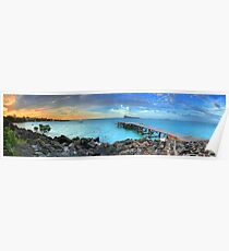 Mauritius Jetty Sunset Poster