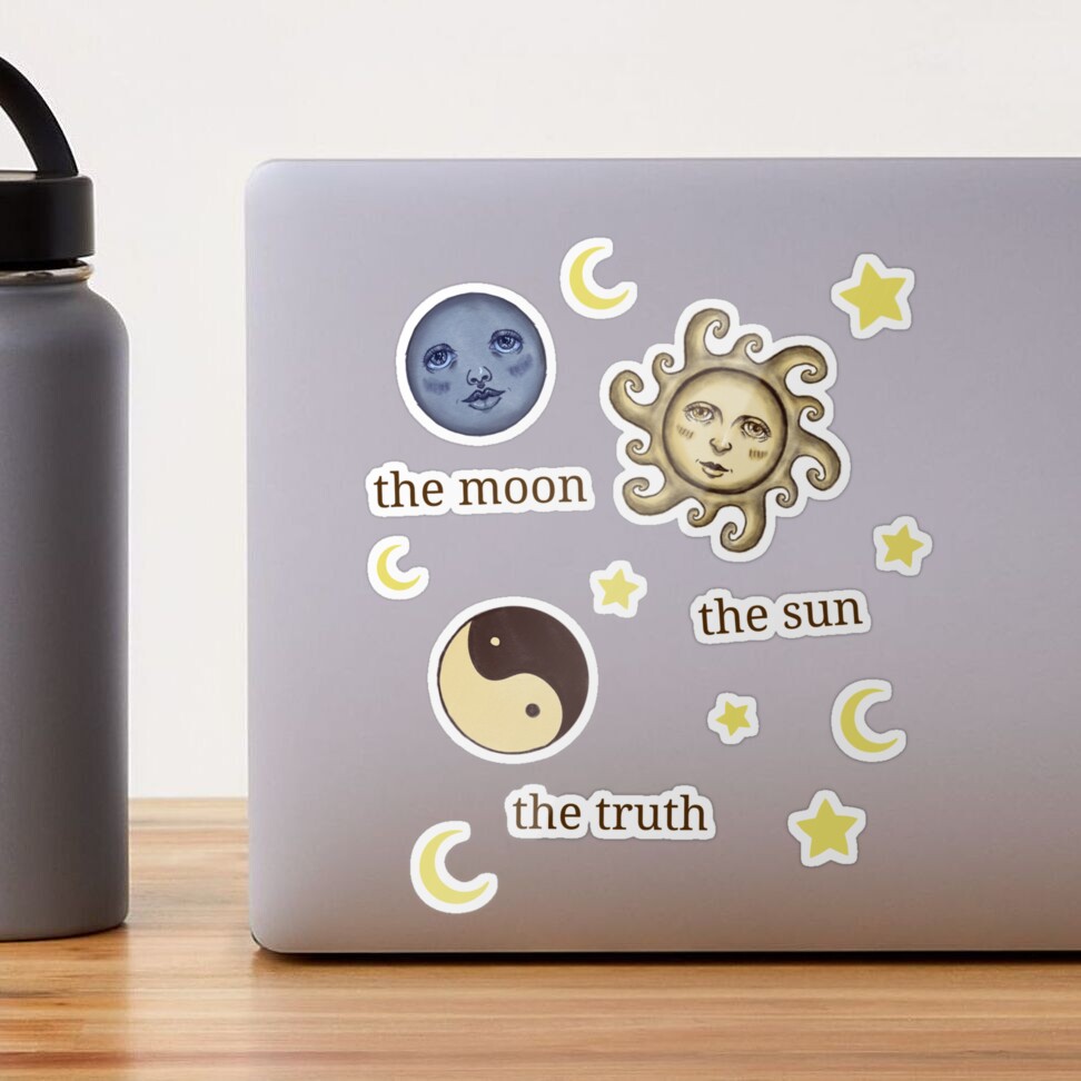 The sun, The moon, The truth - stickers pack  Sticker for Sale by