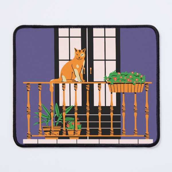 Item preview, Cat at balcony  designed and sold by SkyisBright.