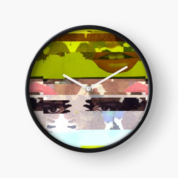 Corrupted Eyes Clock