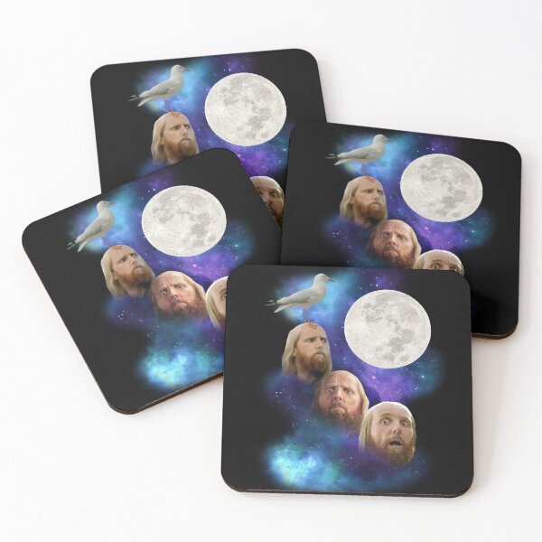 Item preview, Three Buttons Moon designed and sold by ninthstreet.