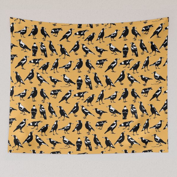 Item preview, MAGPIES - Australian native birds (choose preferred Tee colour and style) designed and sold by pavlovais.