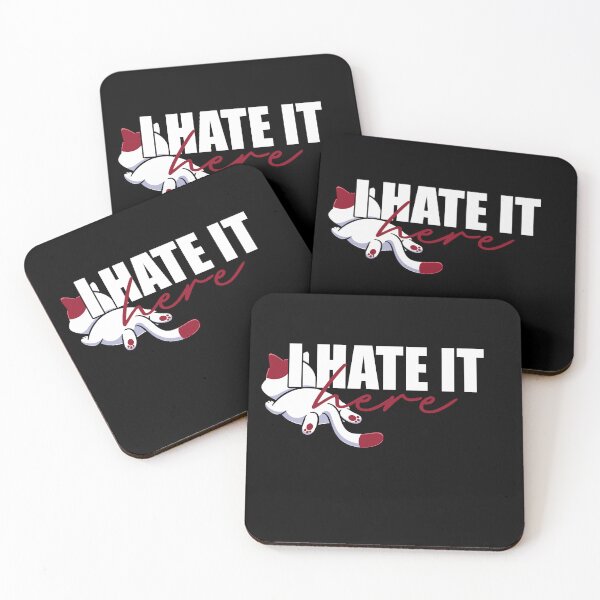 Item preview, i hate it here - cat - sweet designed and sold by vooART.