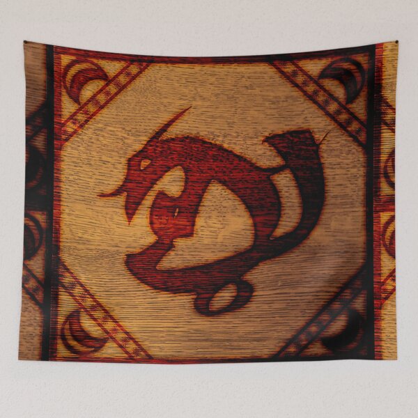 Item preview, Wood Burned Series: Courage in Combat Rune designed and sold by AjDreamCraft.