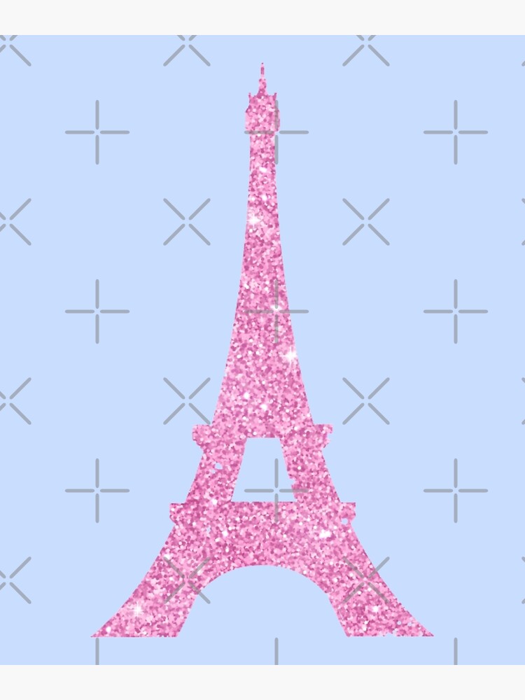"pink glitter eiffel tower" Poster for Sale by kosmos11 Redbubble