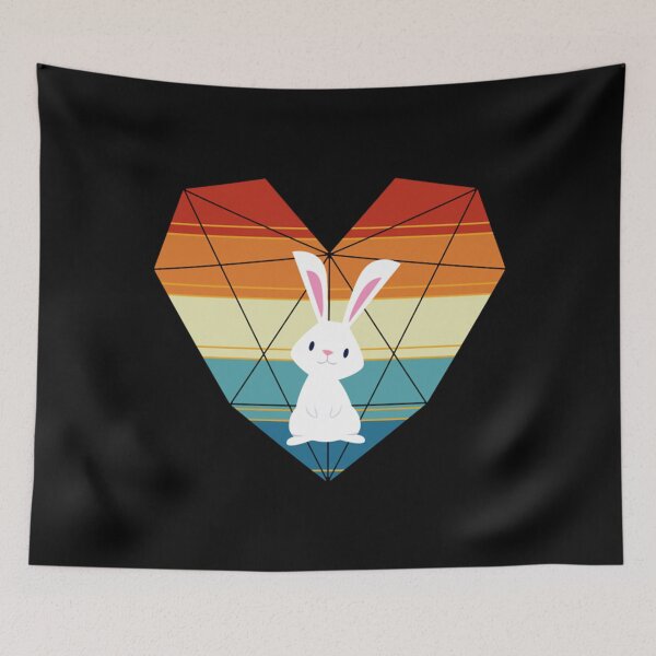 Item preview, Bunny T-ShirtCute Rabbit Retro Heart Bunny designed and sold by MaliHasion.