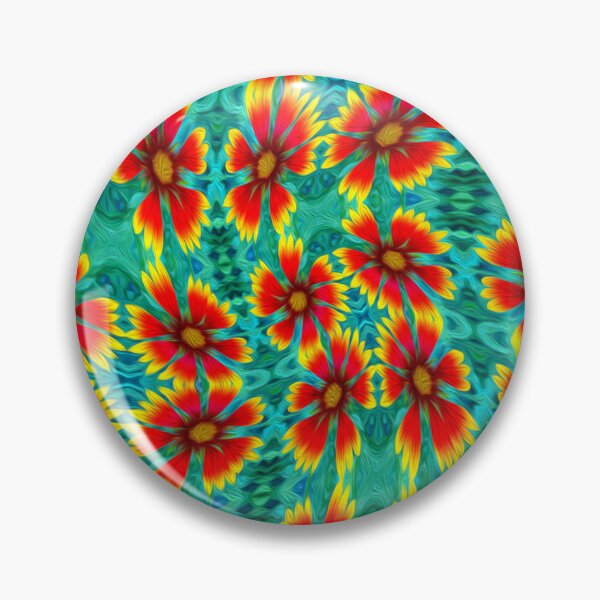 Item preview, Gaillardia flower patterns designed and sold by Patternflower.