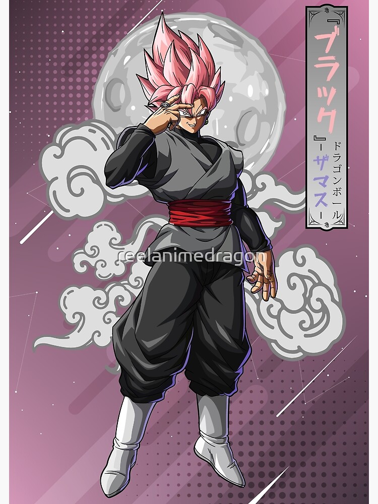 Goku Black Rose Super Saiyan 4 Poster for Sale by reelanimedragon