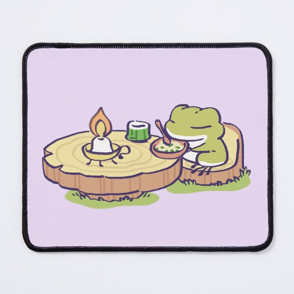 Item preview, I draw traveling frog eating lunch / tabi kaeru designed and sold by RansRoom.