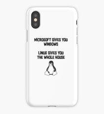 Linux and Microsoft iPhone Case