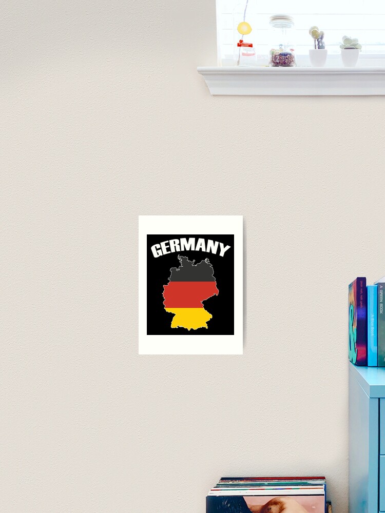 Deutschland Map - German Flag - Germany Travel Poster for Sale by  TravelScientist