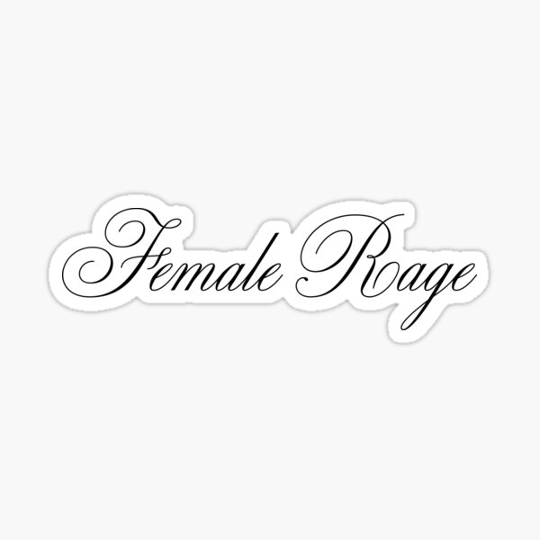 female-rage-sticker-for-sale-by-kassiopeiia-redbubble