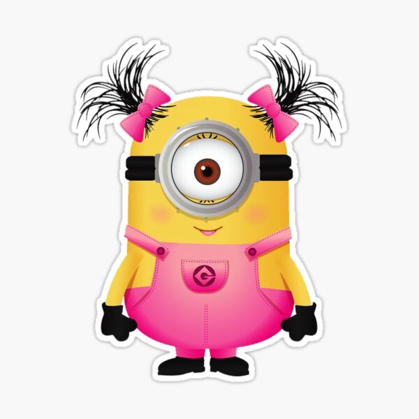 Cute minion girls Sticker by Designer Figurine