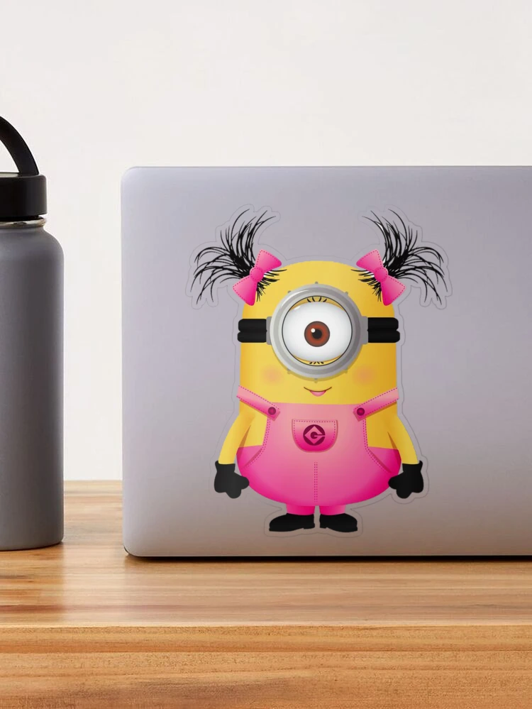 Saledart Minions Little Girl Funny Cartoon Character Vinyl Laptop