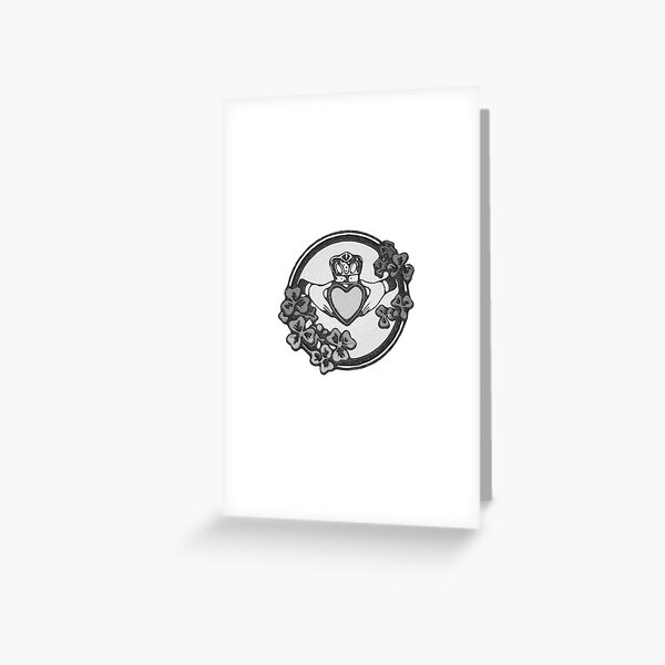 Item preview, Vintage Black and White Claddagh designed and sold by reapolo.
