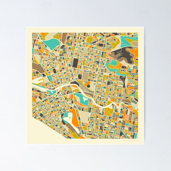 Item preview, MELBOURNE MAP designed and sold by JazzberryBlue.