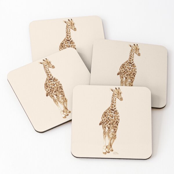 Item preview, Galloping giraffe - brown colorized version designed and sold by SylvieG18.