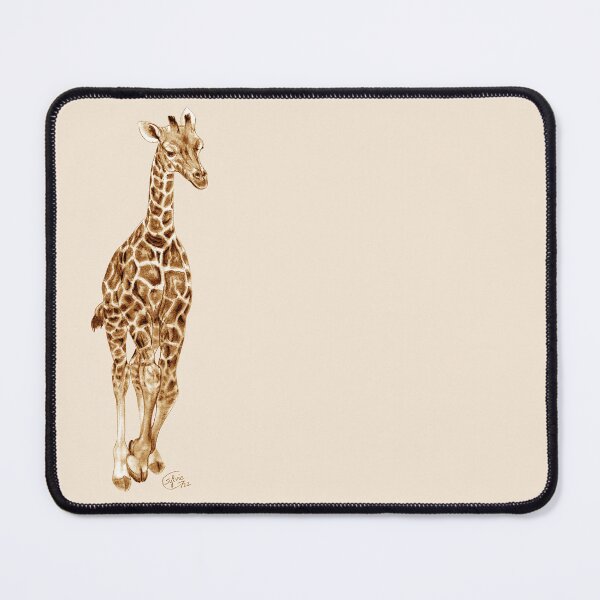 Item preview, Galloping giraffe - brown colorized version designed and sold by SylvieG18.