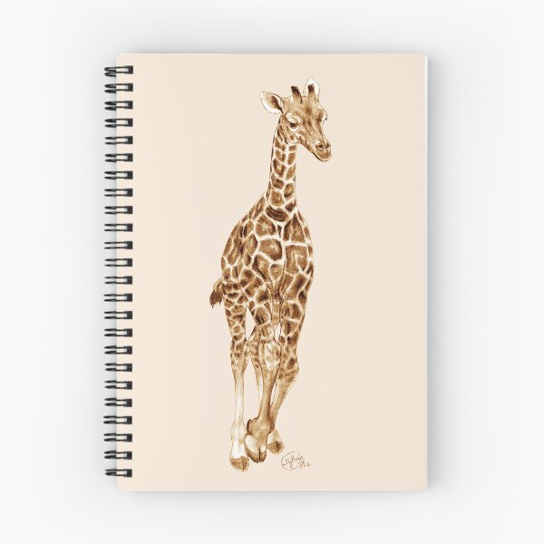 Item preview, Galloping giraffe - brown colorized version designed and sold by SylvieG18.