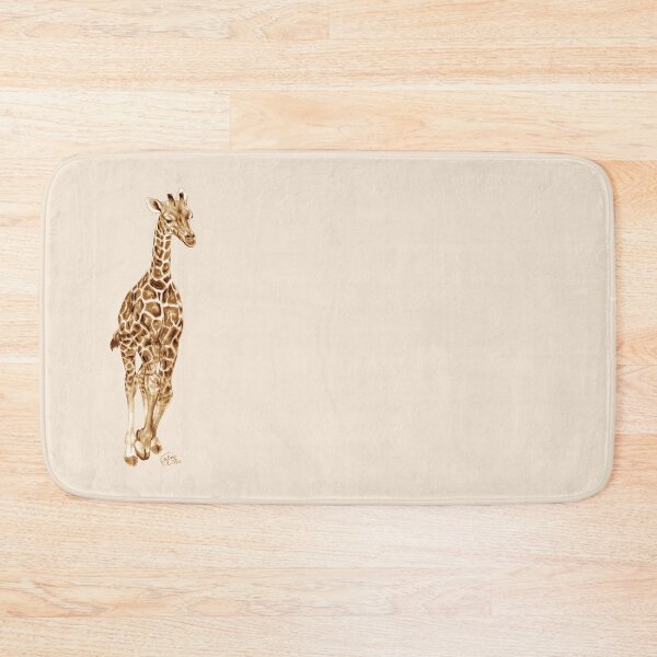 Item preview, Galloping giraffe - brown colorized version designed and sold by SylvieG18.