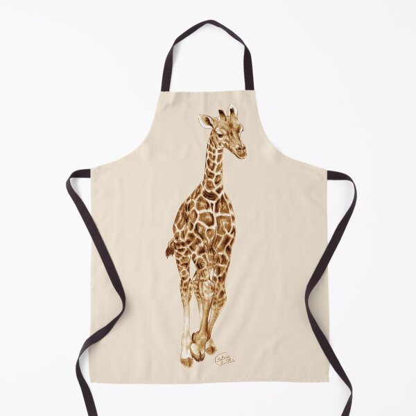 Item preview, Galloping giraffe - brown colorized version designed and sold by SylvieG18.