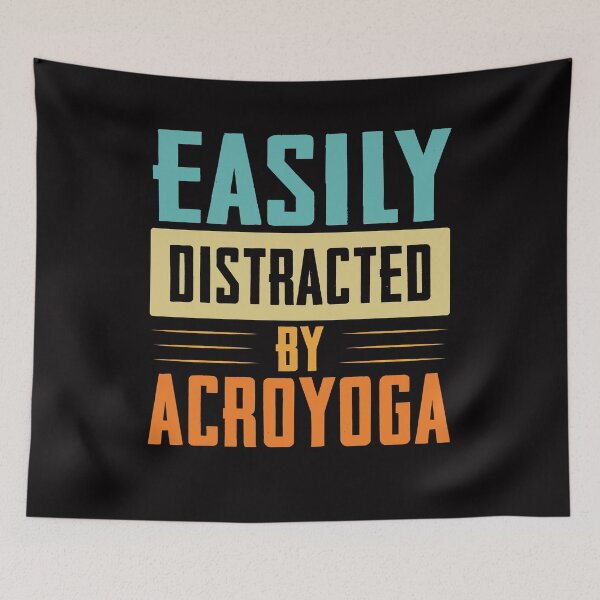 Item preview, Easily Distracted by Acroyoga Acro Yoga Idea designed and sold by Digital Story Time.