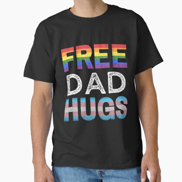 Item preview, Mens Free Dad Hugs, LGBTQ Gay Pride Month, Proud Ally designed and sold by backearmuffs275.