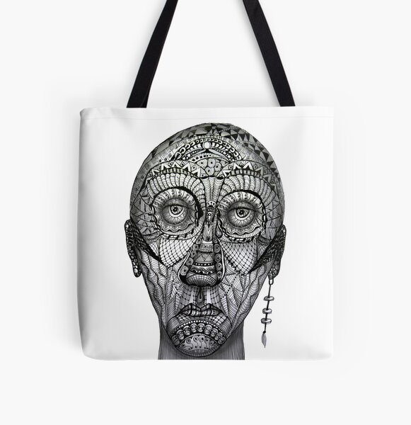 Tattoo man All Over Print Tote Bag