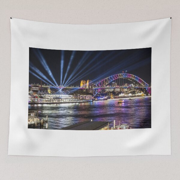 Item preview, Sydney Harbour Bridge during Vivid Sydney 2017 designed and sold by Martin Berry Photography.