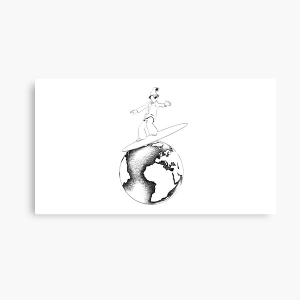 Dago dans " surfer sur les vagues de la terre " Impression sur toile