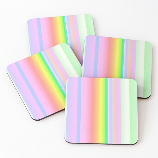 Item preview, Pastel colored vertical stripes | pale colorful palette designed and sold by lausn.