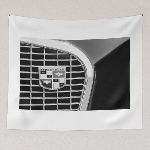 Item preview, 1956 Studebaker Golden Hawk Grille Emblem -1843bw designed and sold by Jill Reger.